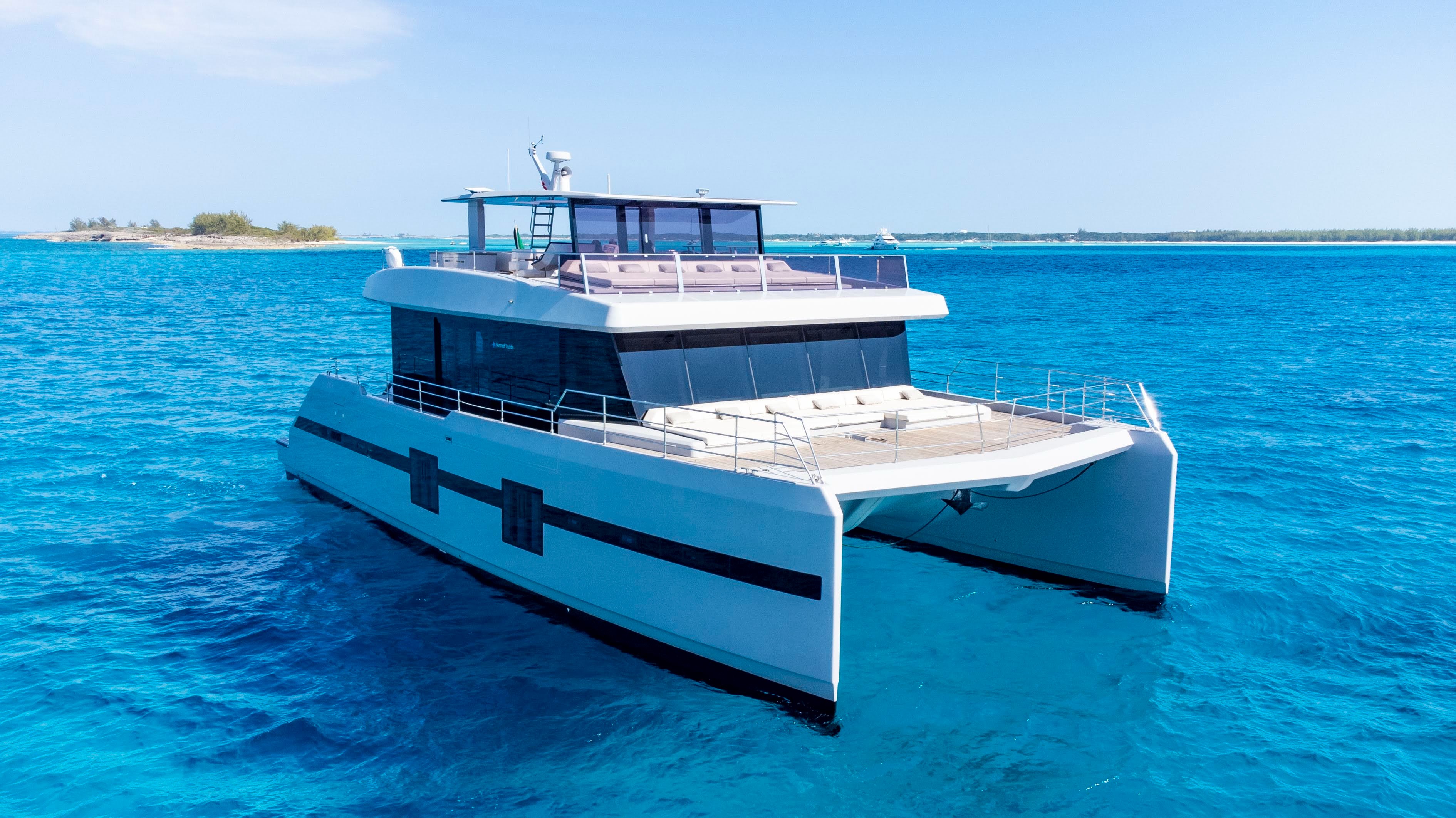 Used Power Catamaran for Sale 2021 Sunreef 68 Power  Boat Highlights